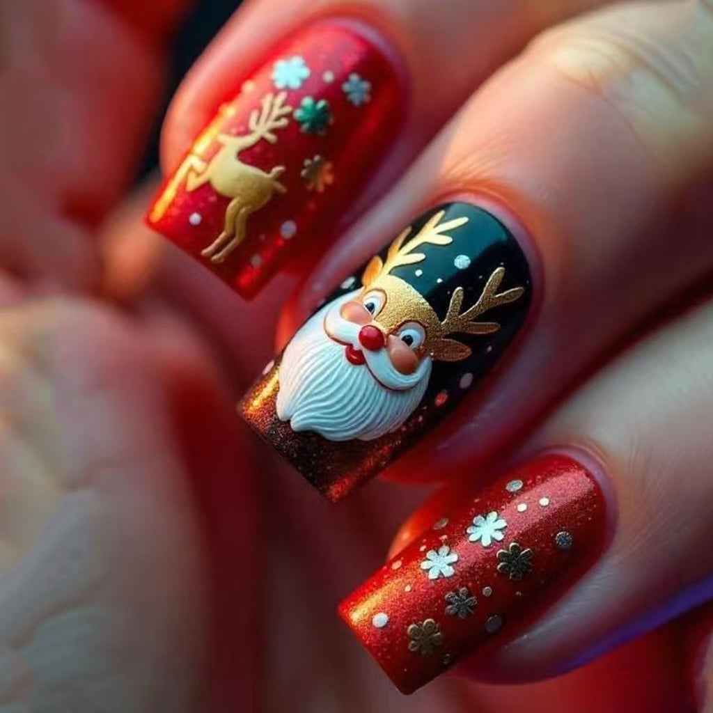 Set per nail art a tema natalizio
