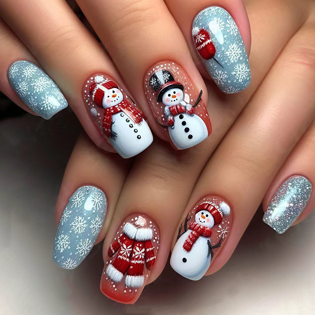 Nail art festosa del Paese delle Meraviglie Invernali