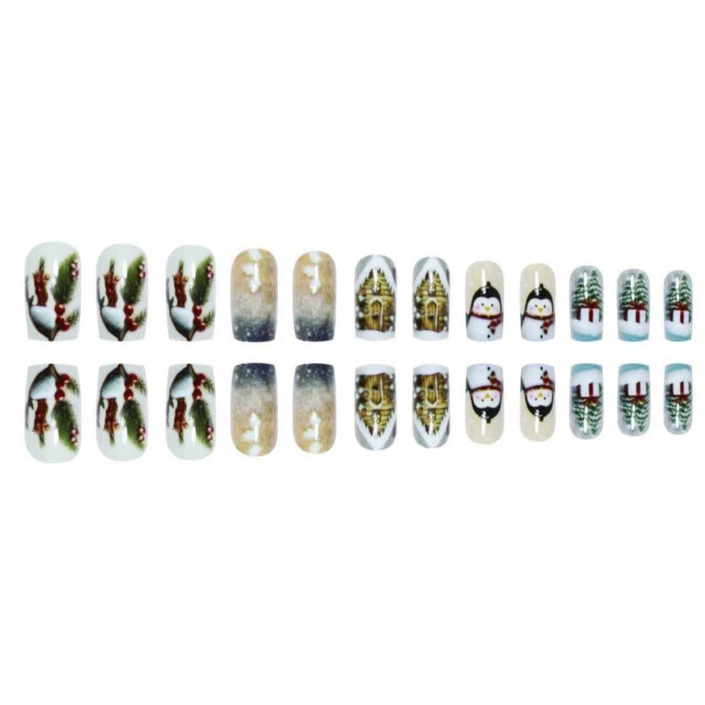 Nail art decorativa a tema invernale