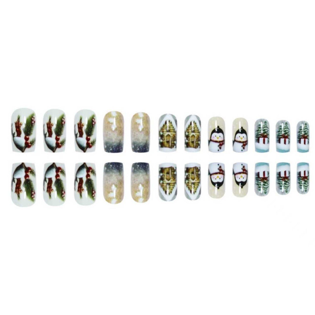 Nail art decorativa a tema invernale