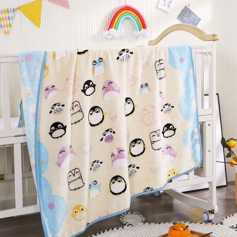 Coperta in pile con personaggio dei cartoni animati per bambini
