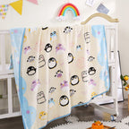 Coperta in pile con personaggio dei cartoni animati per bambini