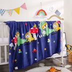 Coperta in pile con personaggio dei cartoni animati per bambini