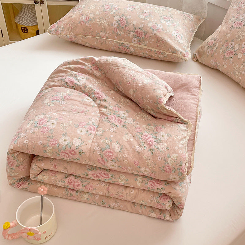 Piumino comfort da donna con delicato motivo floreale e imbottitura di alta qualità