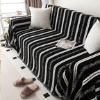 Coperta per divano con trama a righe