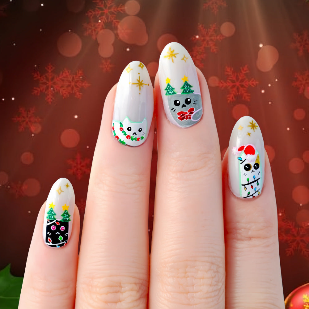 Set per nail art natalizio