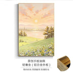Pittura a olio di paesaggio incorniciata