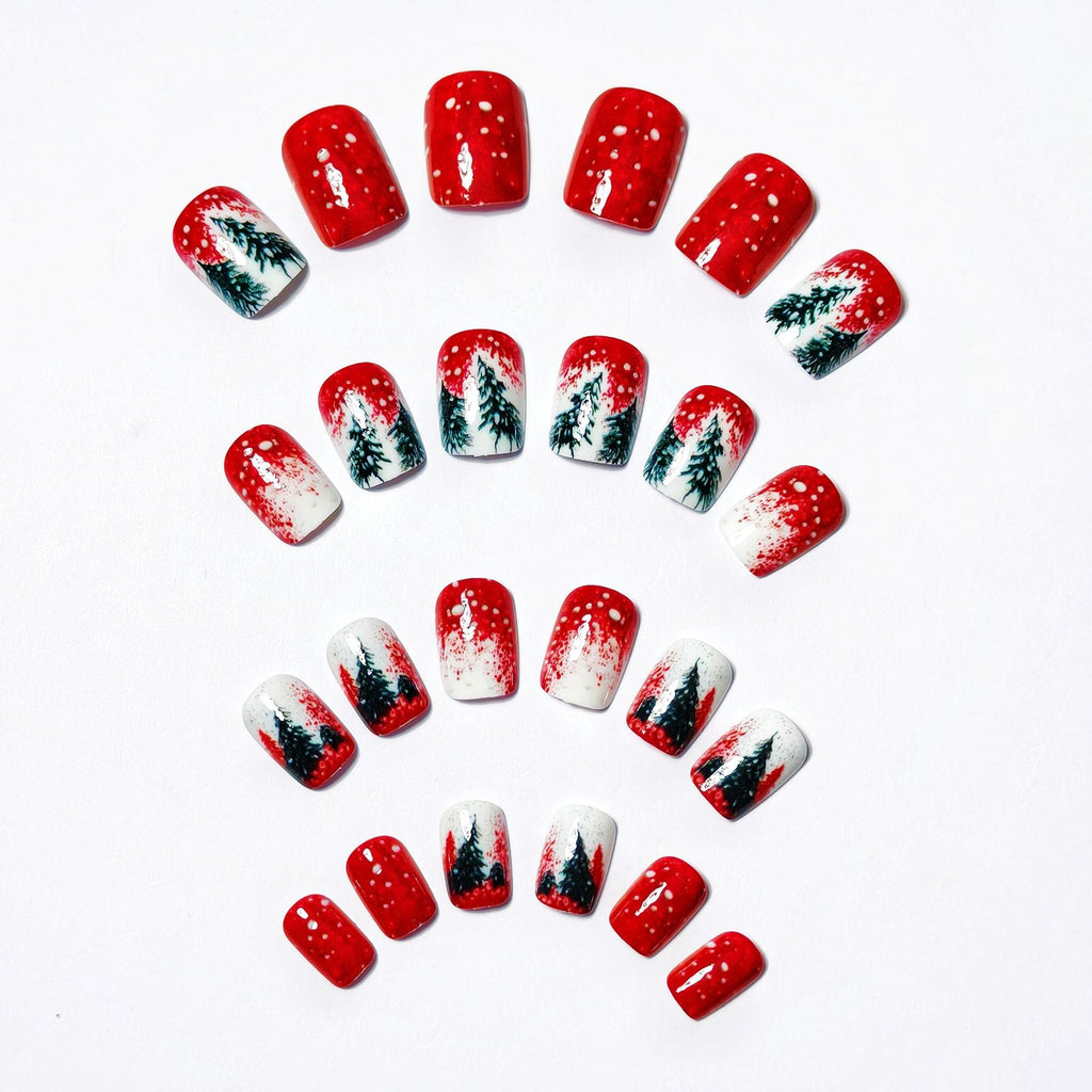 Nail art natalizia invernale
