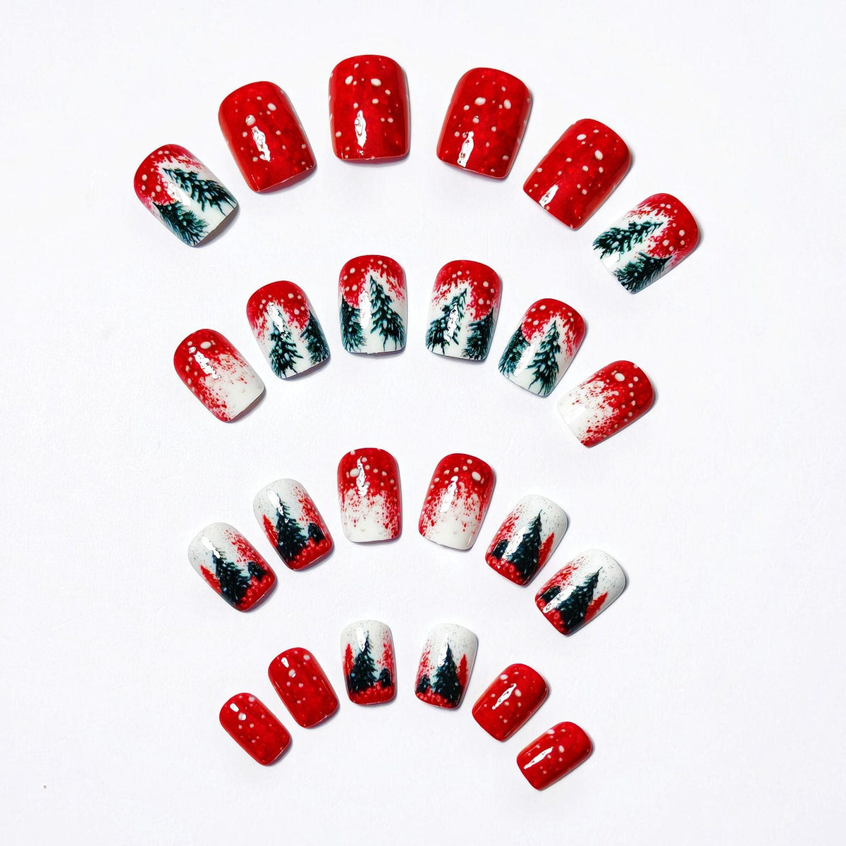 Nail art natalizia invernale