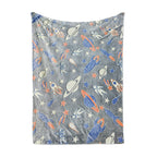 Coperta unisex in pile dinosauro