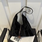 Borsa a tracolla versatile in velluto