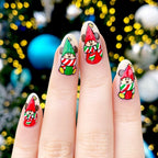 Nail art natalizia creativa