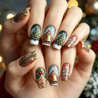 Nail art festosa a tema natalizio