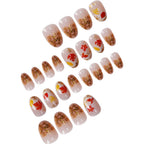 Set di unghie a pressione a tema autunnale