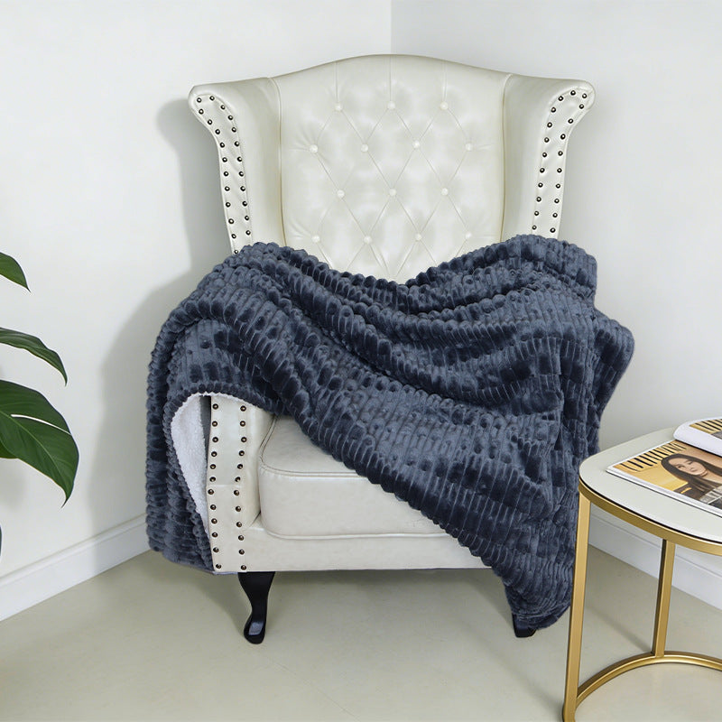 Coperta in pile strutturata accogliente da donna