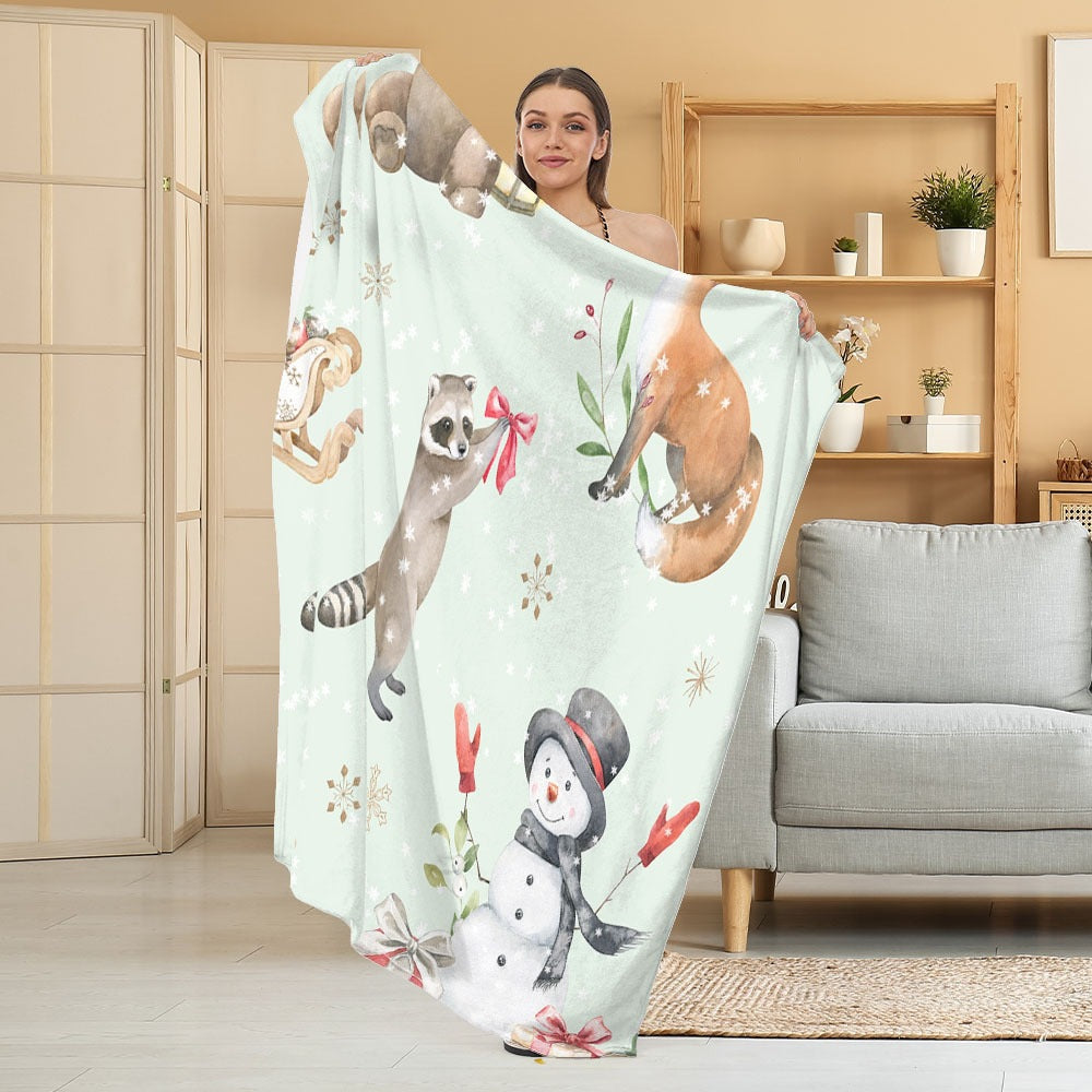 Accogliente coperta in pile a tema Halloween