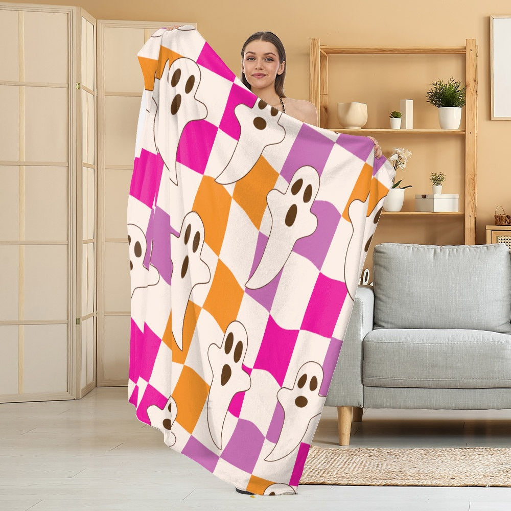 Accogliente coperta in pile a tema Halloween