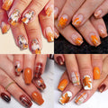 Set per nail art glitterato ispirato all'autunno