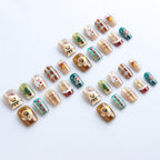 Set per nail art a pressione a tema natalizio
