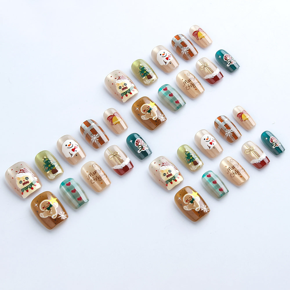Set per nail art a pressione a tema natalizio