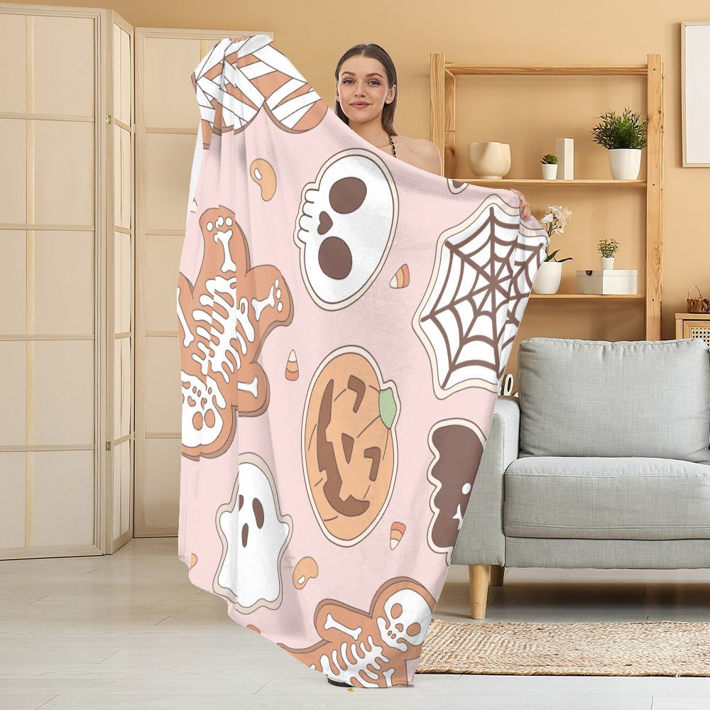 Accogliente coperta in pile a tema Halloween