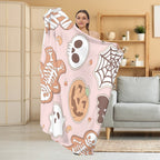 Accogliente coperta in pile a tema Halloween