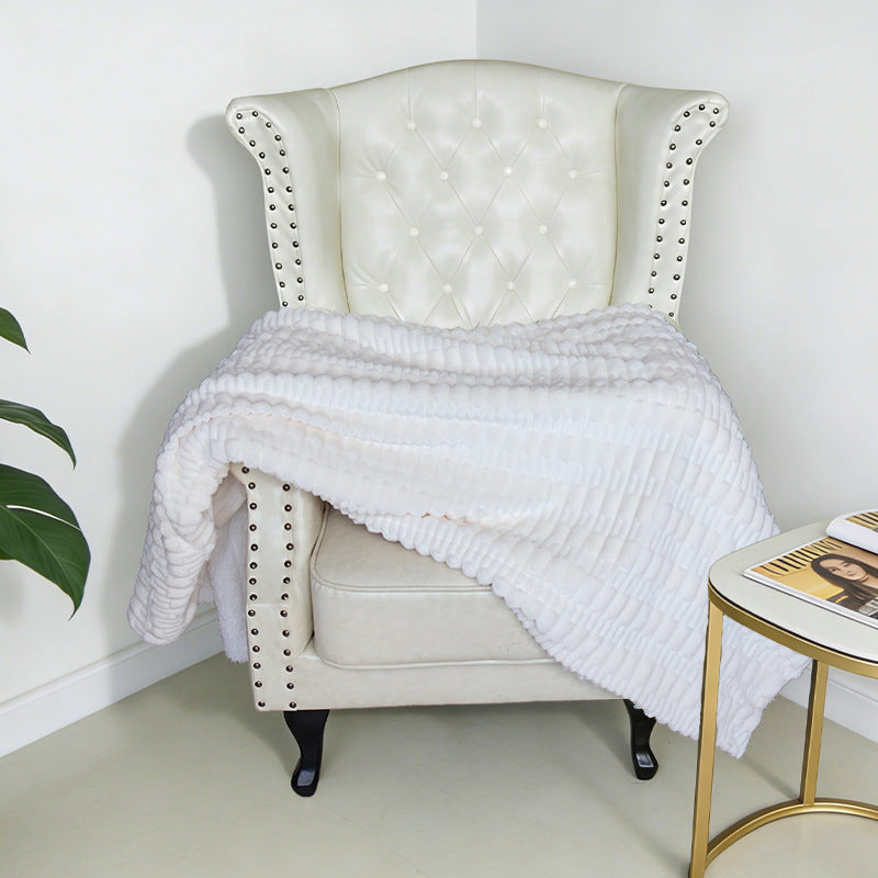 Coperta in pile strutturata accogliente da donna