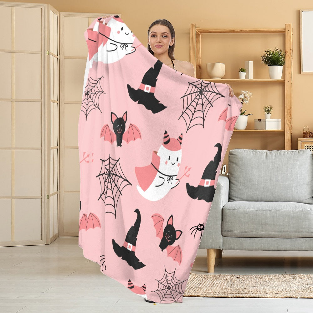 Accogliente coperta in pile a tema Halloween