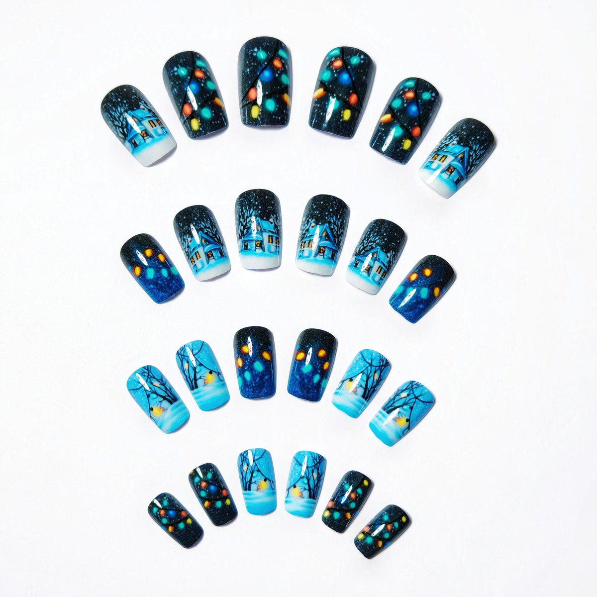Nail art stagionale del Paese delle Meraviglie Invernali