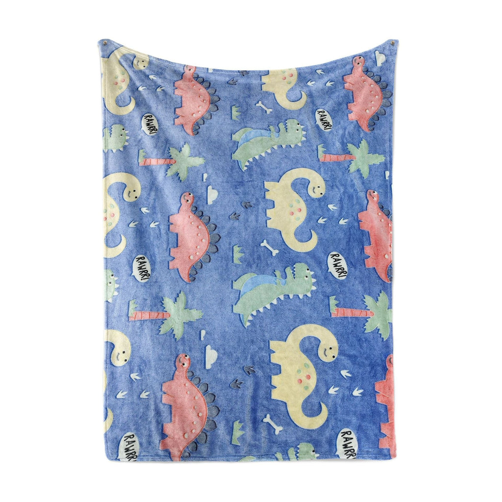 Coperta unisex in pile dinosauro