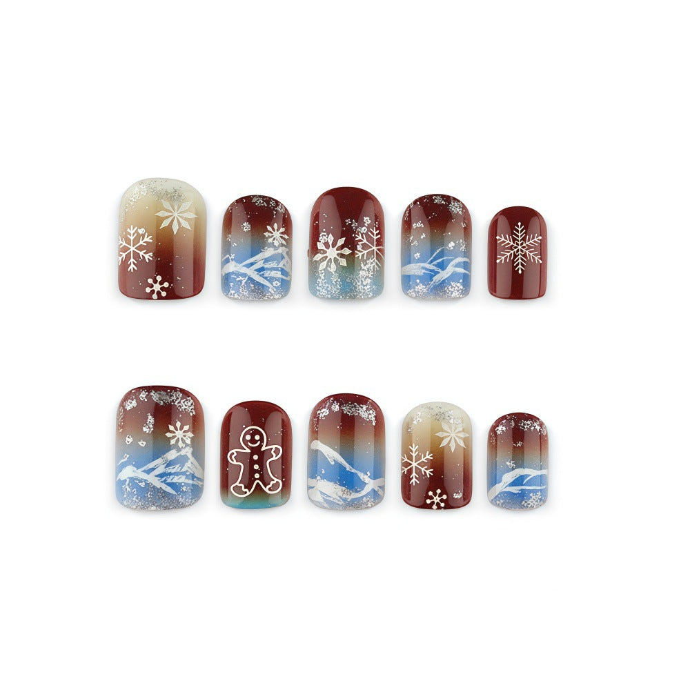 Nail art invernale decorativa