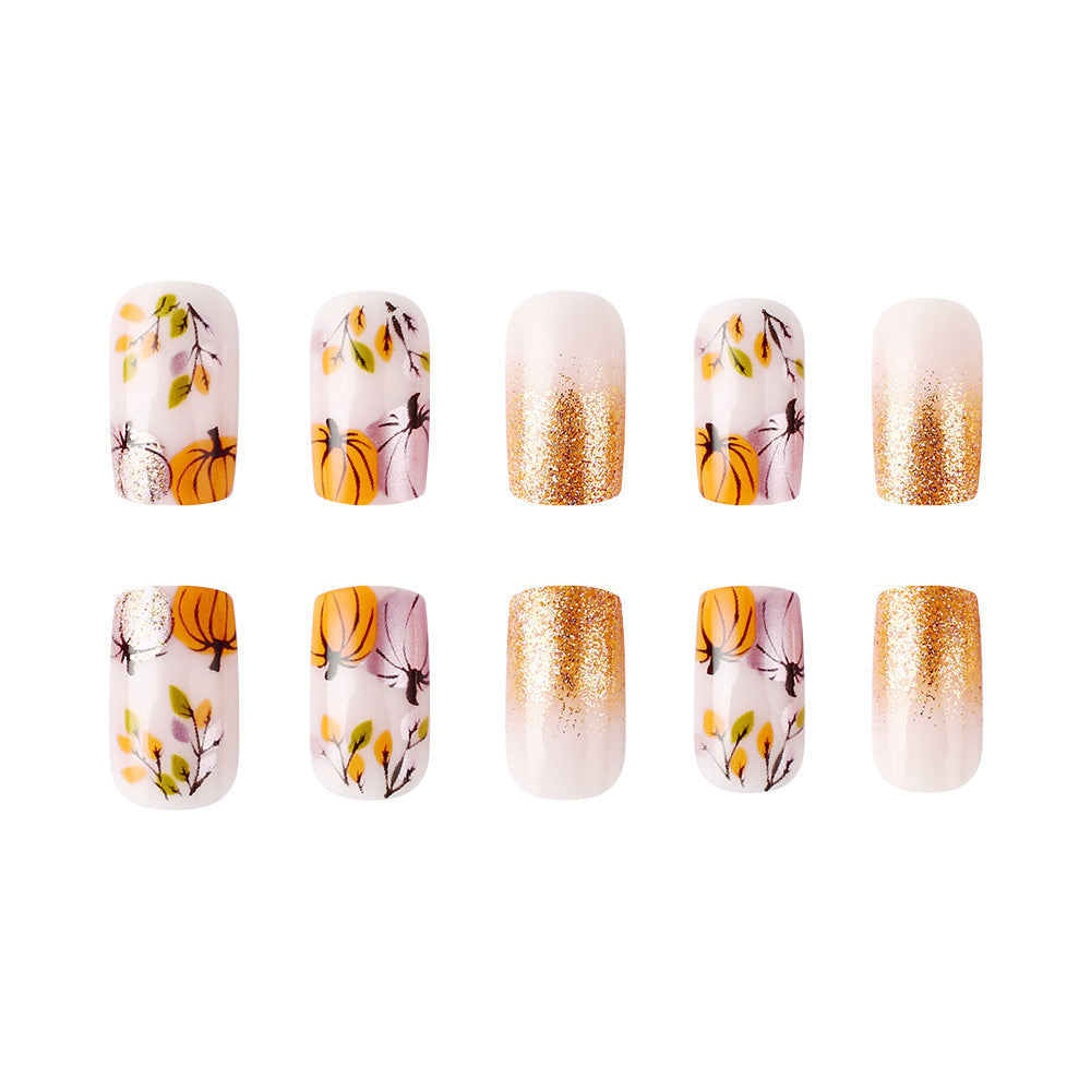 Nail art decorativa a tema autunnale