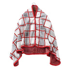 Coperta poncho in pile da donna elegante e confortevole