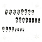 Nail art a tema invernale innevato