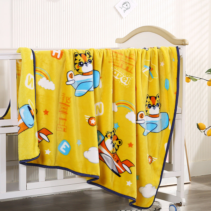 Coperta in pile con personaggio dei cartoni animati per bambini