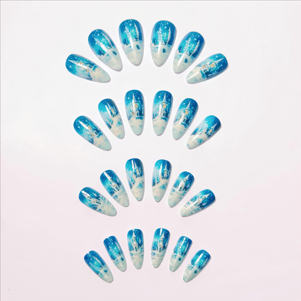 Nail art artistica a tema invernale