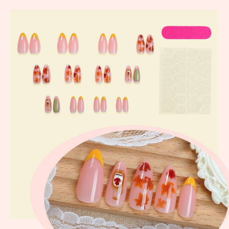 Set di Nail Art Press On Ispirato all'Autunno