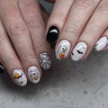 Collezione artistica di unghie a pressione a tema Halloween