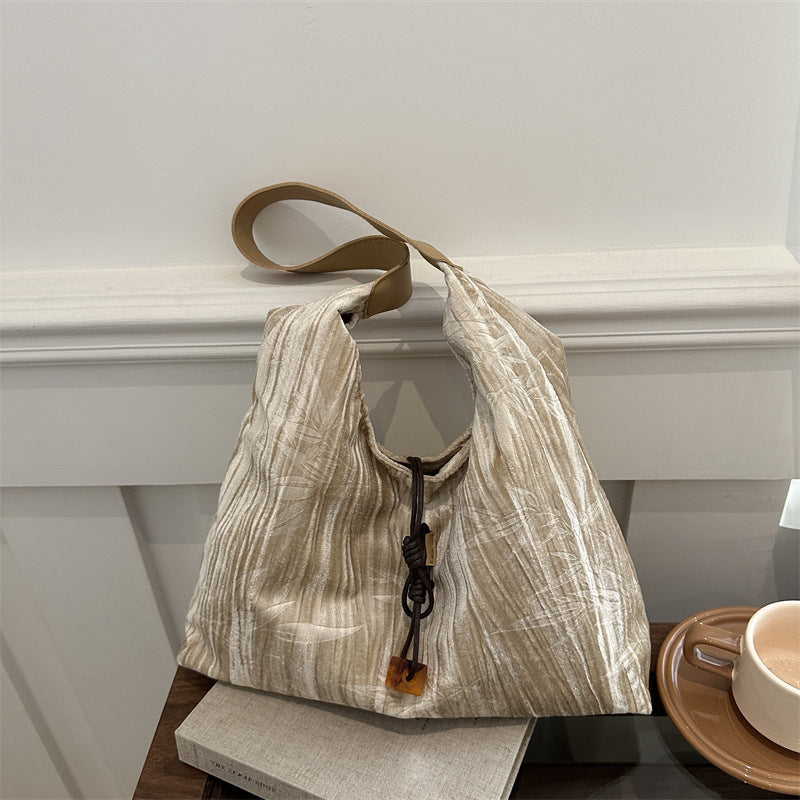 Borsa a tracolla versatile in velluto