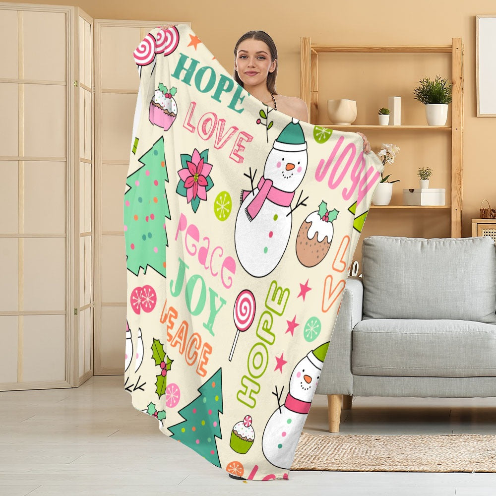 Accogliente coperta in pile a tema Halloween