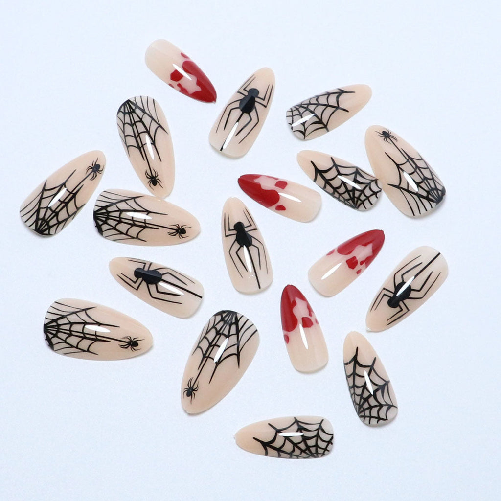 Set di unghie a pressione artistiche a tema Halloween