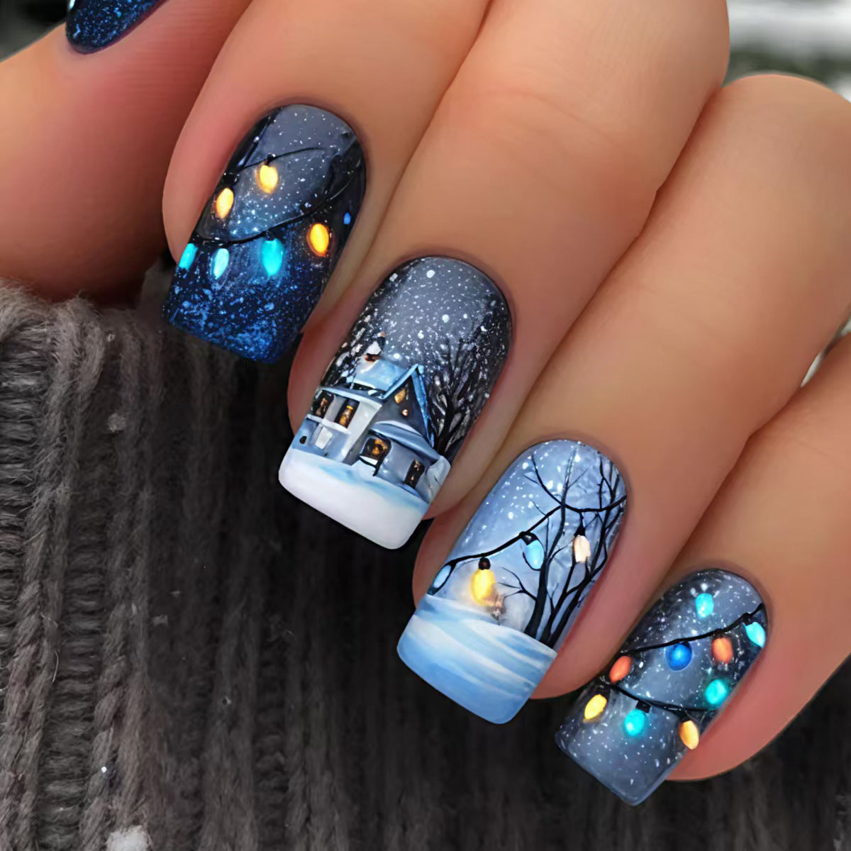 Nail art stagionale del Paese delle Meraviglie Invernali