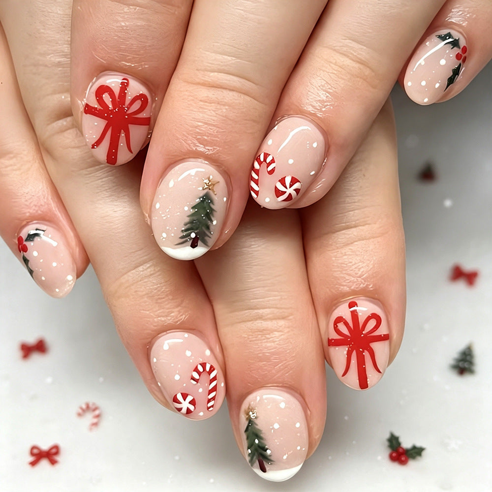 Set per nail art natalizio dal design festivo