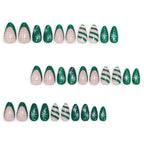 Set per unghie artificiali con elegante design natalizio