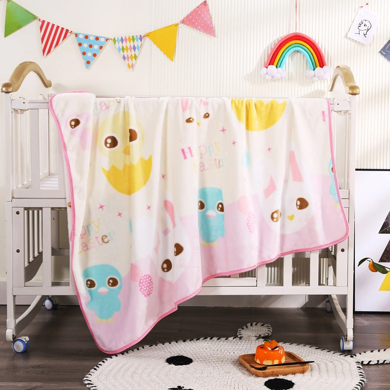 Coperta in pile con personaggio dei cartoni animati per bambini