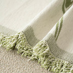 Elegante coperta artistica per divano