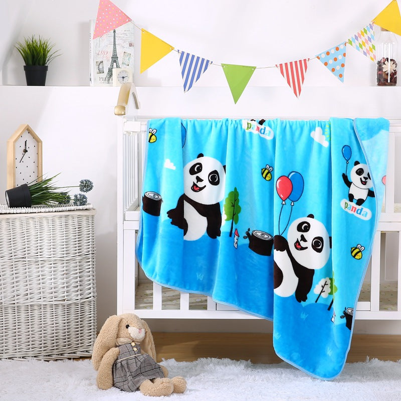 Coperta in pile con personaggio dei cartoni animati per bambini