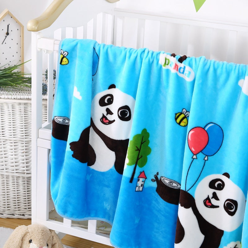 Coperta in pile con personaggio dei cartoni animati per bambini