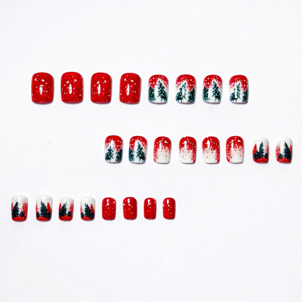 Nail art natalizia invernale