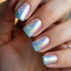 Nail art artistica del Paese delle Meraviglie Invernali